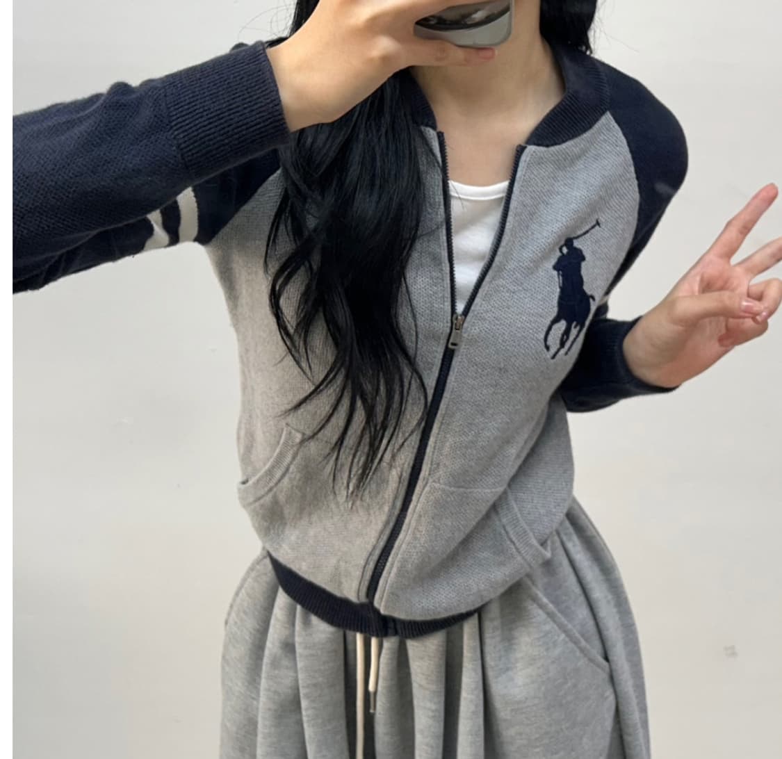 폴로 빅포니 니트 집업 상품이미지2