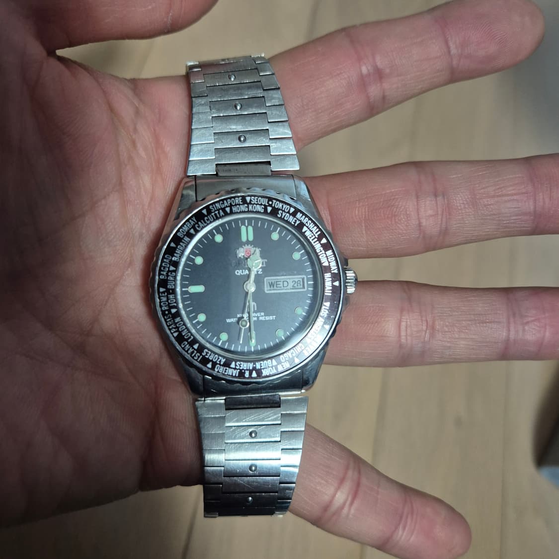 빈티지 오리엔트 킹다이버 월드타임 상품이미지2