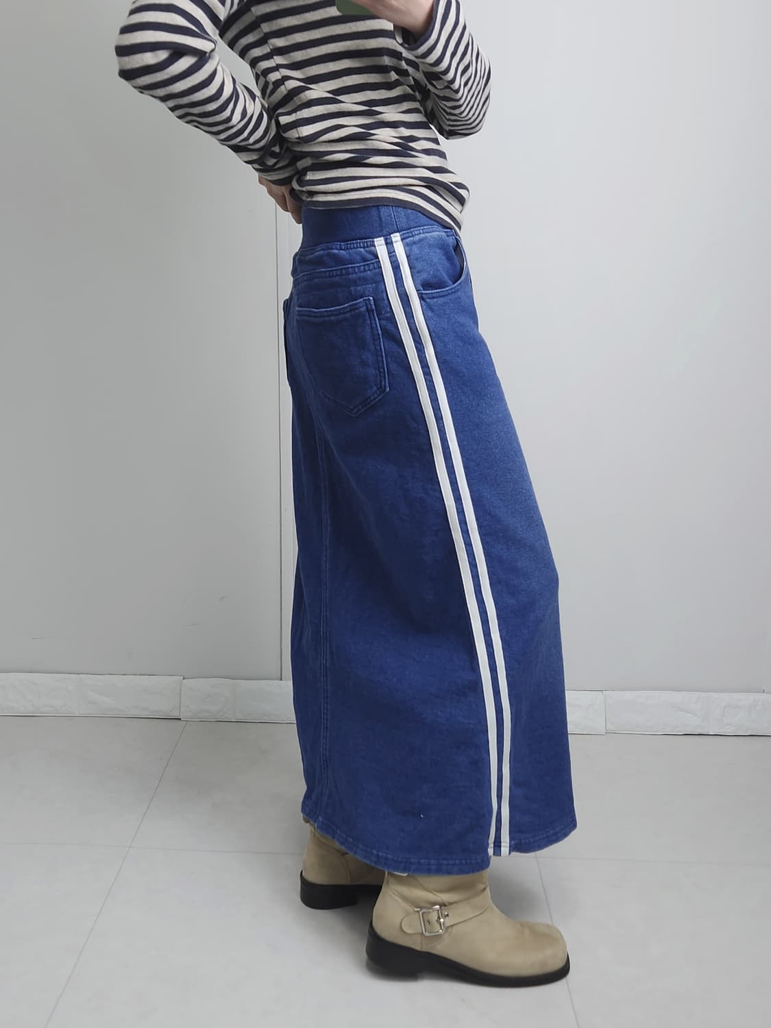 (ANTI BALLISTIC)트랙 롱 스커트 상품이미지4