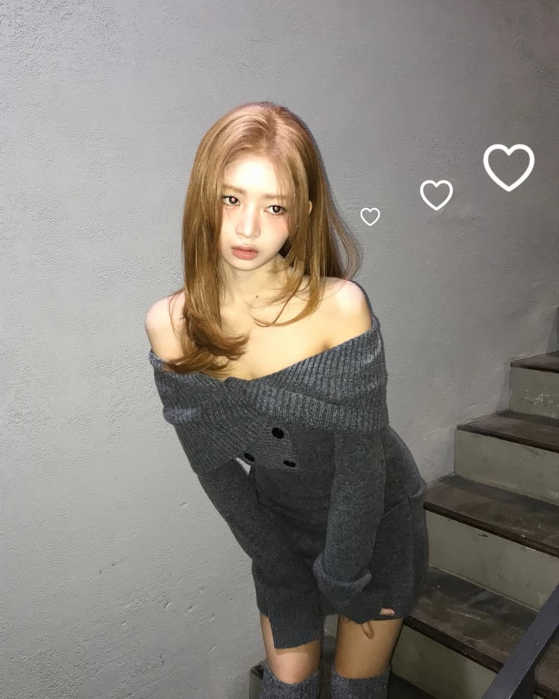 (새상품) 레이 미세키서울 더블버튼 니트 원피스 블랙 상품이미지2