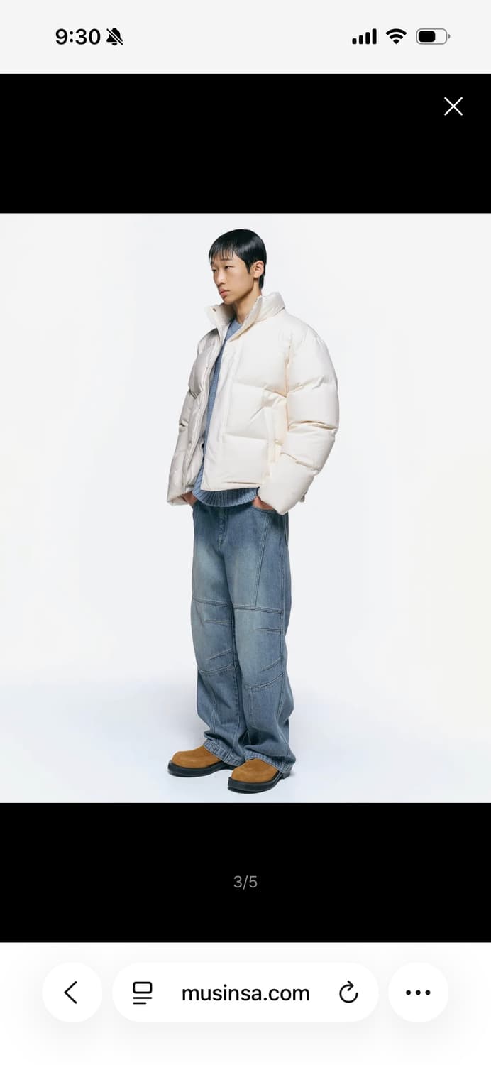 인사일런스 에센셜 다운 자켓 CREAM 상품이미지3