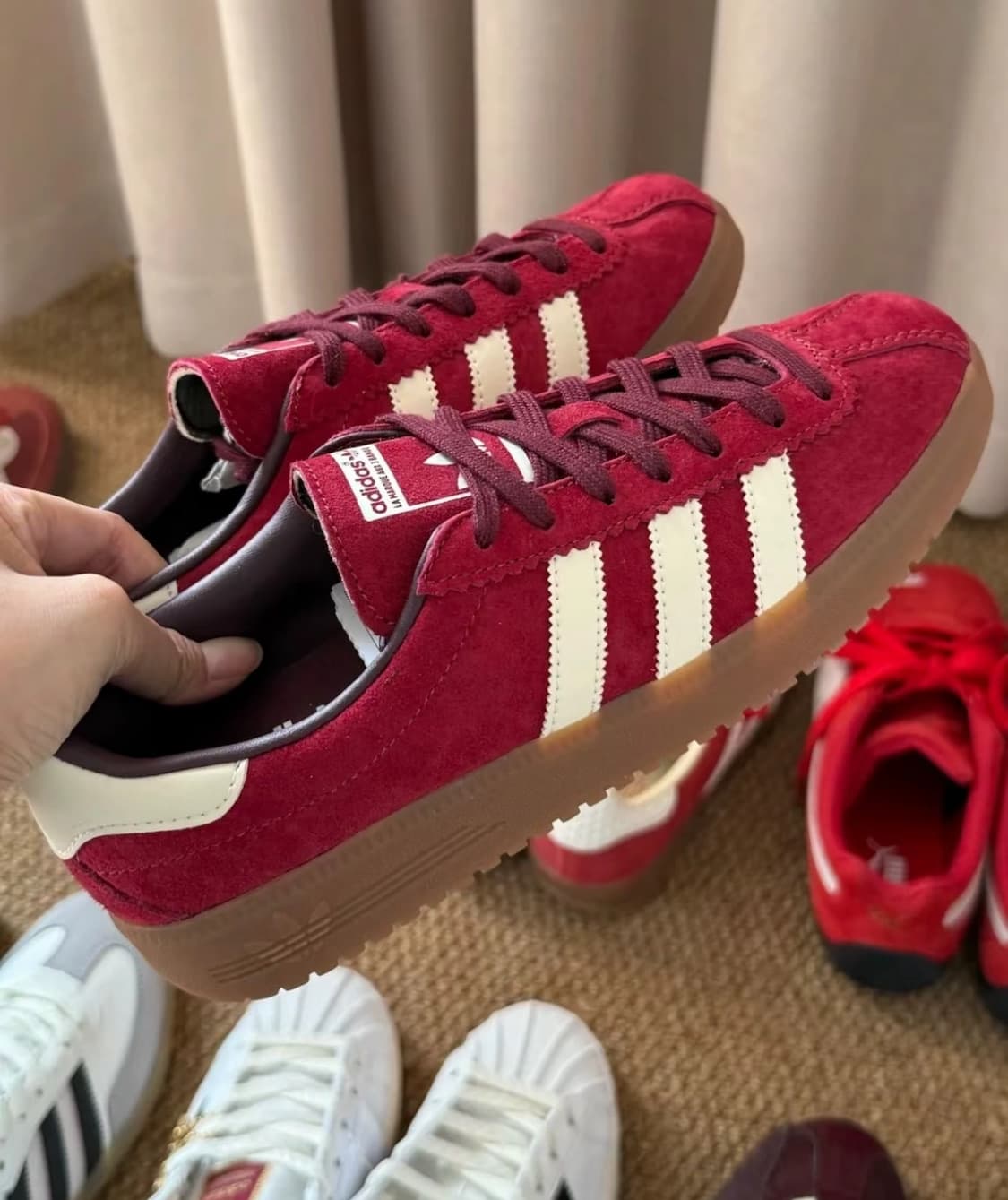 아디다스 버뮤다 컬리지 버건디 상품이미지4