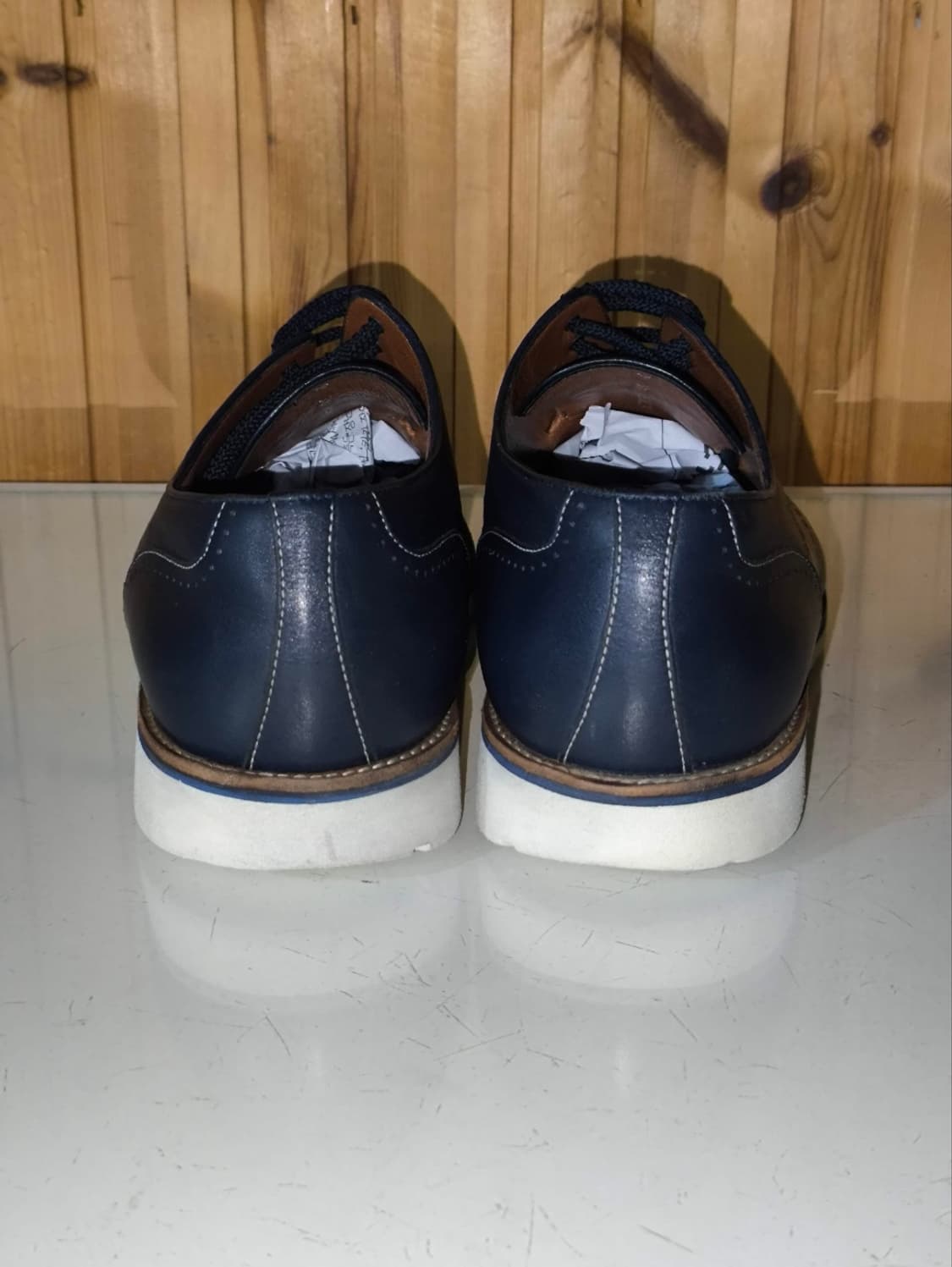 8 270mm 테스토니 네이비 윙팁 더비슈즈 구두 상품이미지8