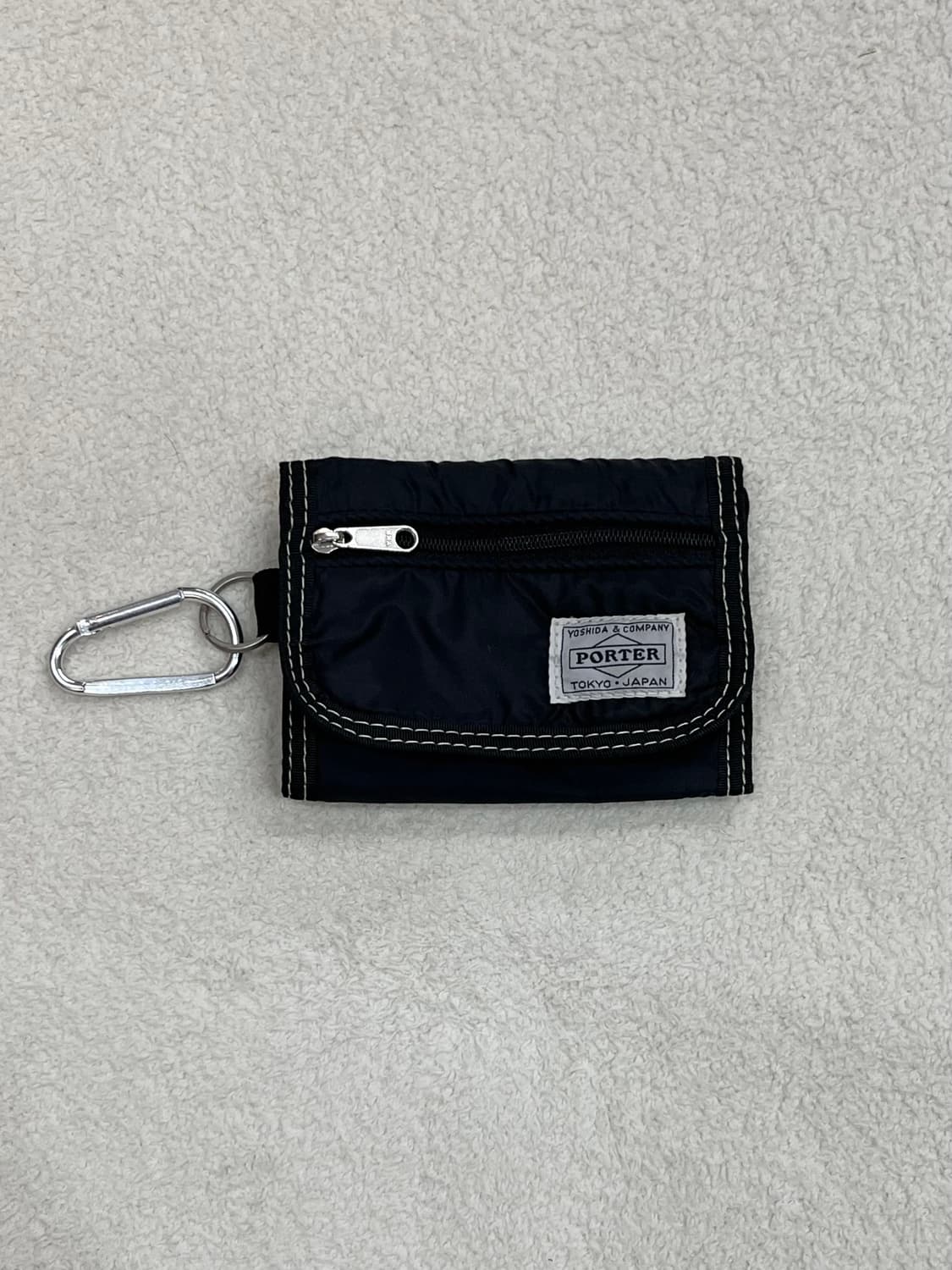 PORTER 포터 스티치 지갑 블랙 상품이미지2