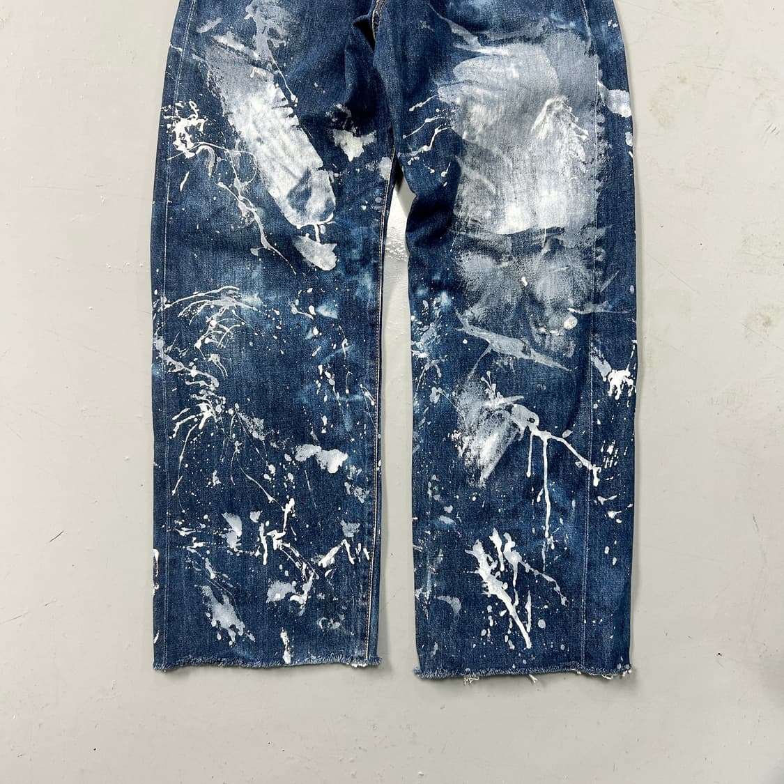 90s 에드윈 스플래쉬 페인팅 데님팬츠  상품이미지3