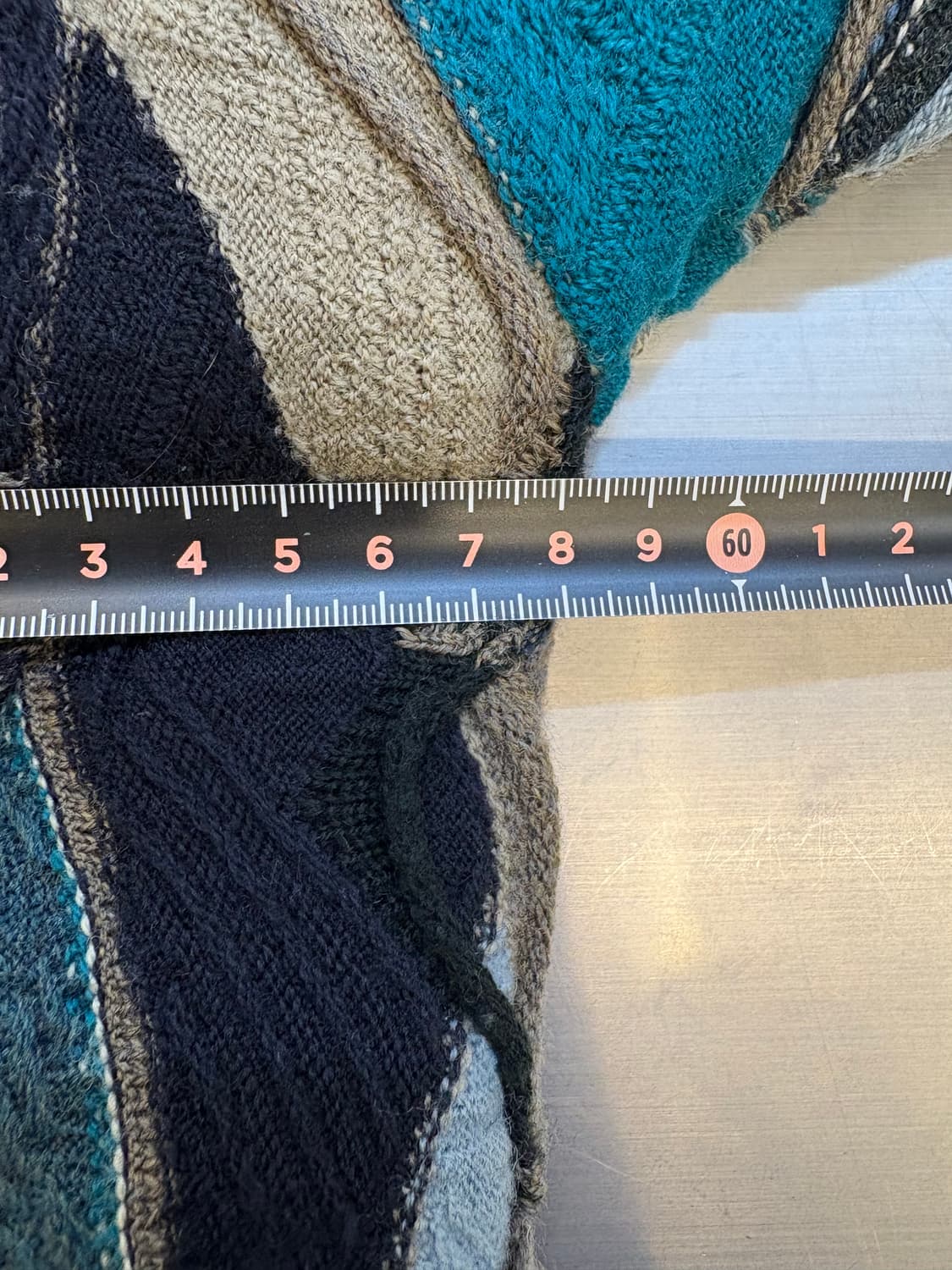 쿠지 오스트레일리아 울 패턴 코트 상품이미지5