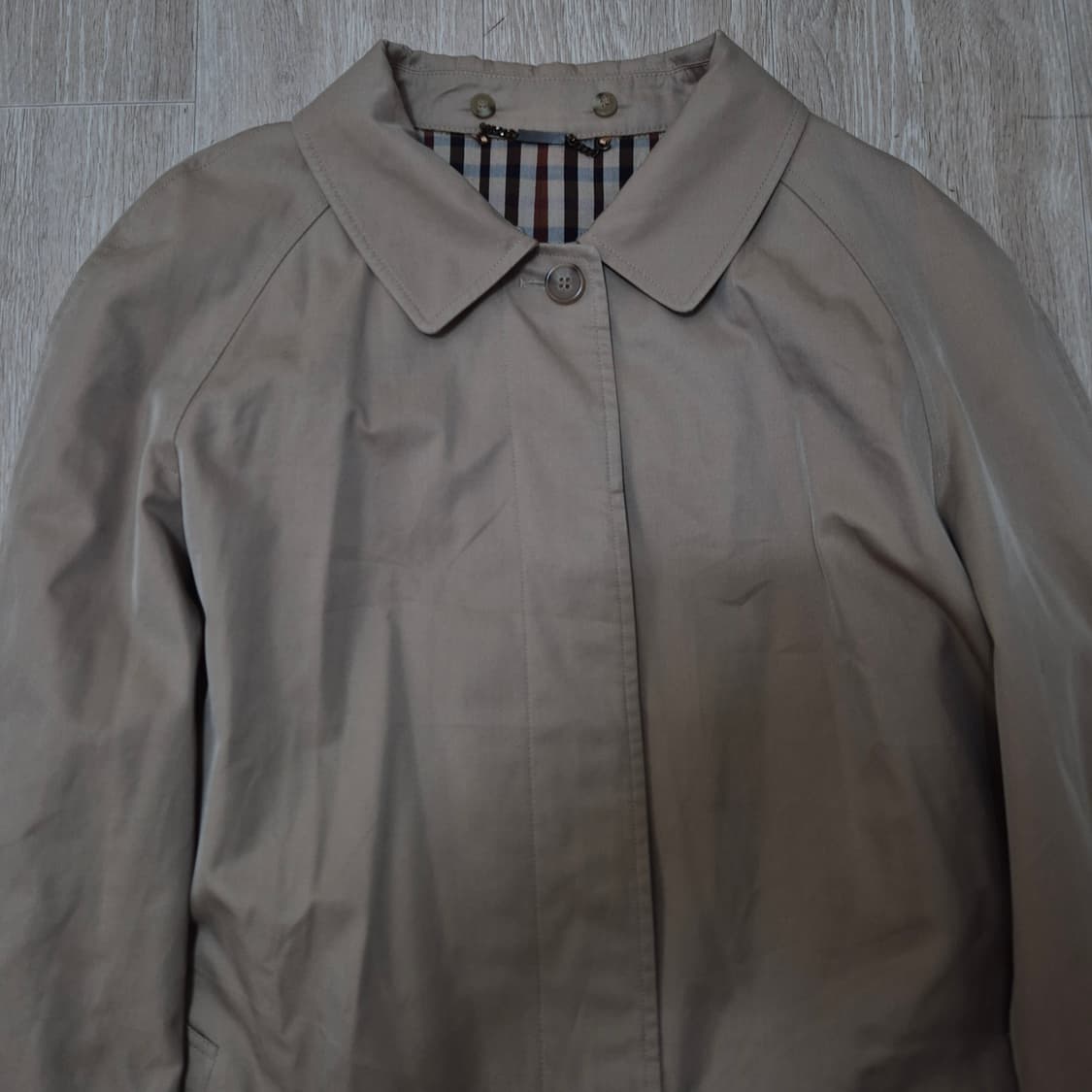 닥스 런던 여성 체크 안감 싱글 맥코트 85-160 상품이미지2