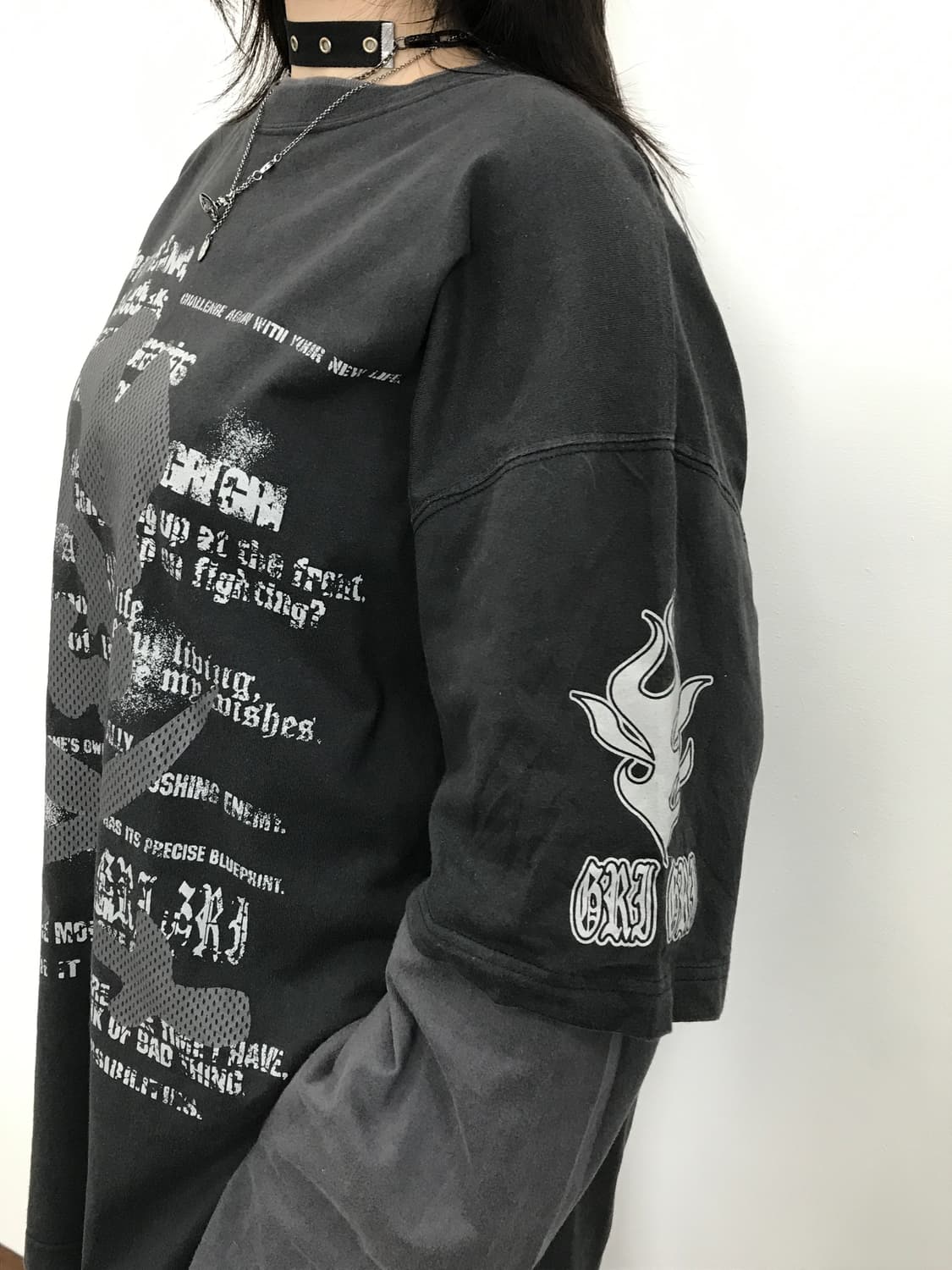 Grigri Layered Gothic Graphic Tee 상품이미지3