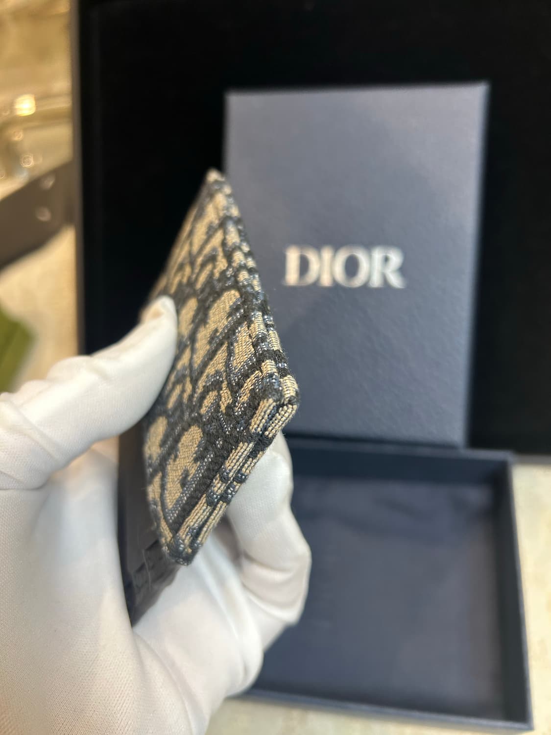 [정품/중고] 디올 오블리크 카드지갑 상품이미지1