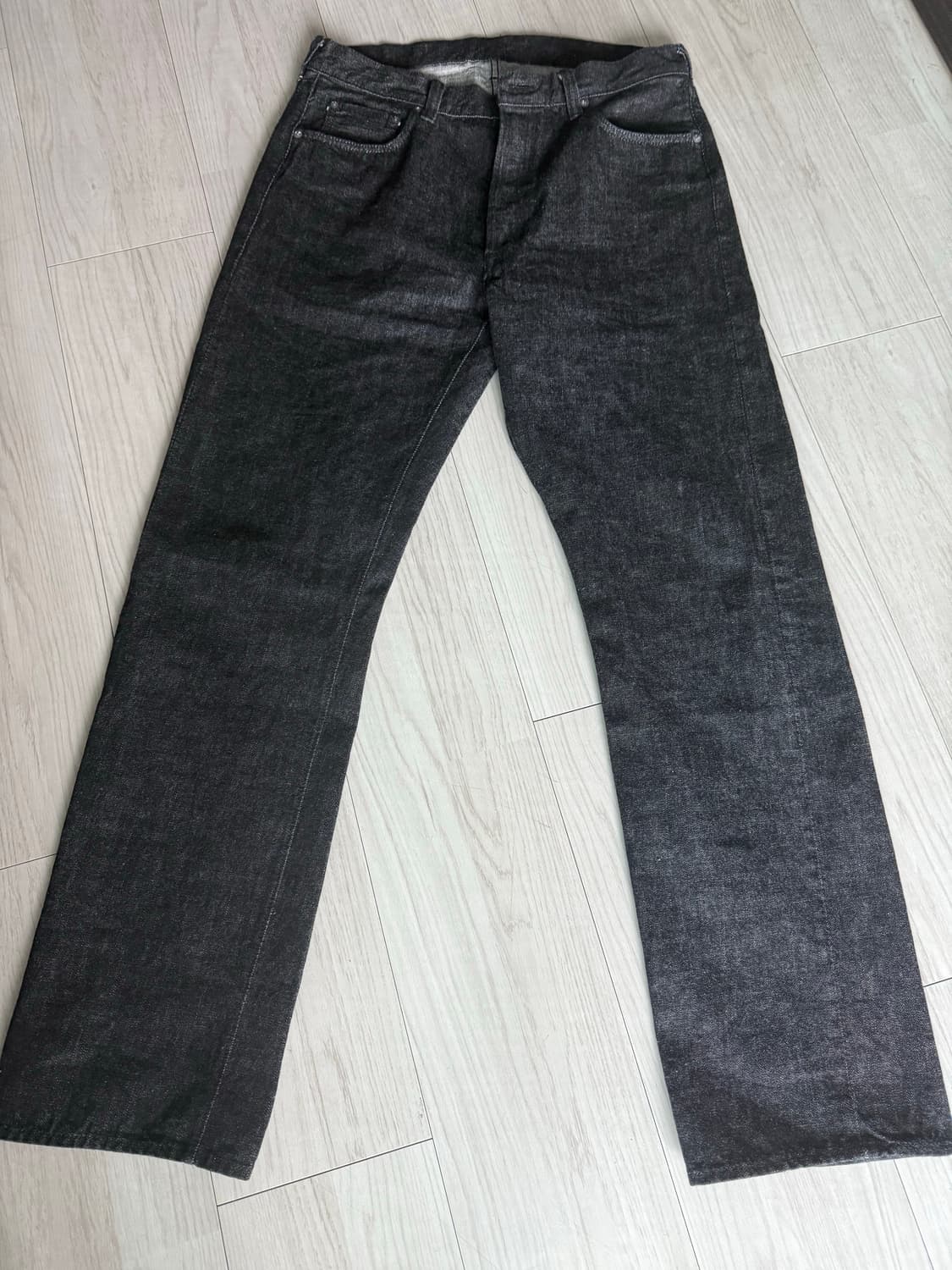 풀카운트 1101BK 스트레이트 셀비지 데님 블랙 13.7oz 상품이미지1