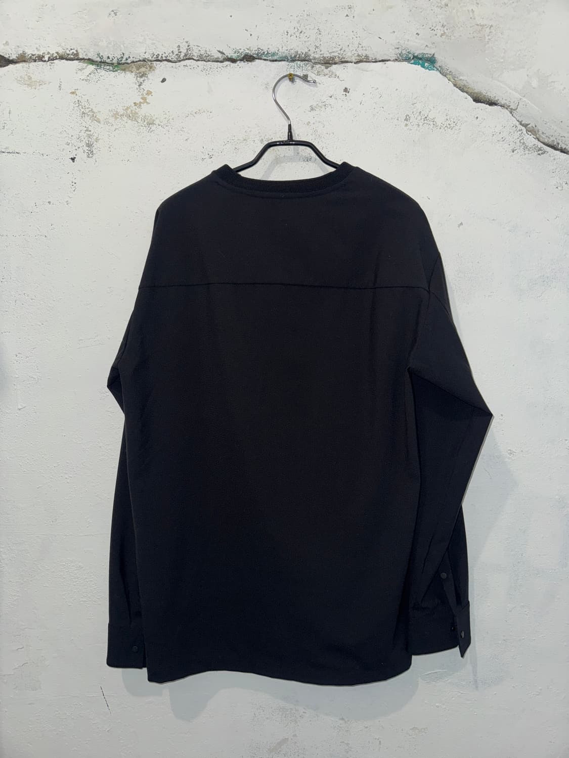 solid homme black long sleeve T-shirt 상품이미지3