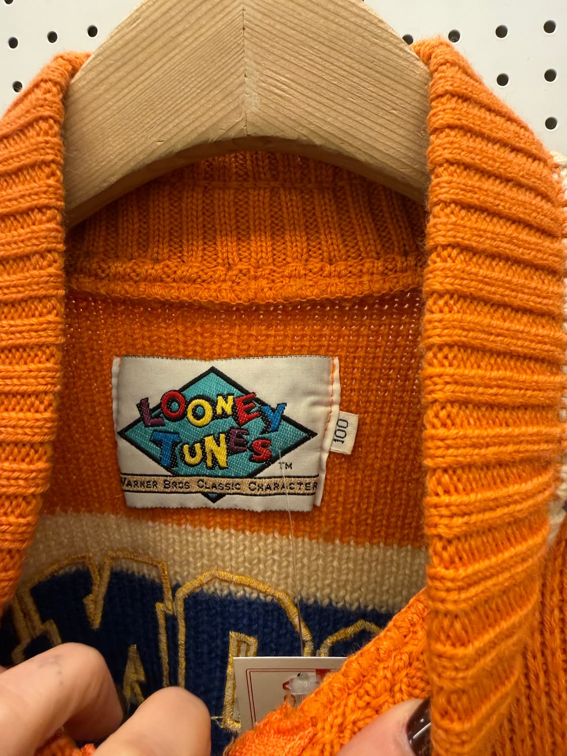 루니툰즈 캐릭터 니트 집업 가디건 U1124 상품이미지5