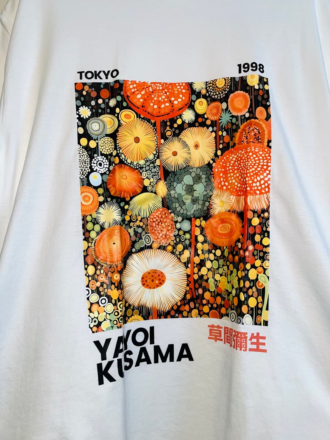 Kusama Yayoi 쿠사마 야요이 멀티 플라워 아트 반팔 티셔츠 상품이미지2