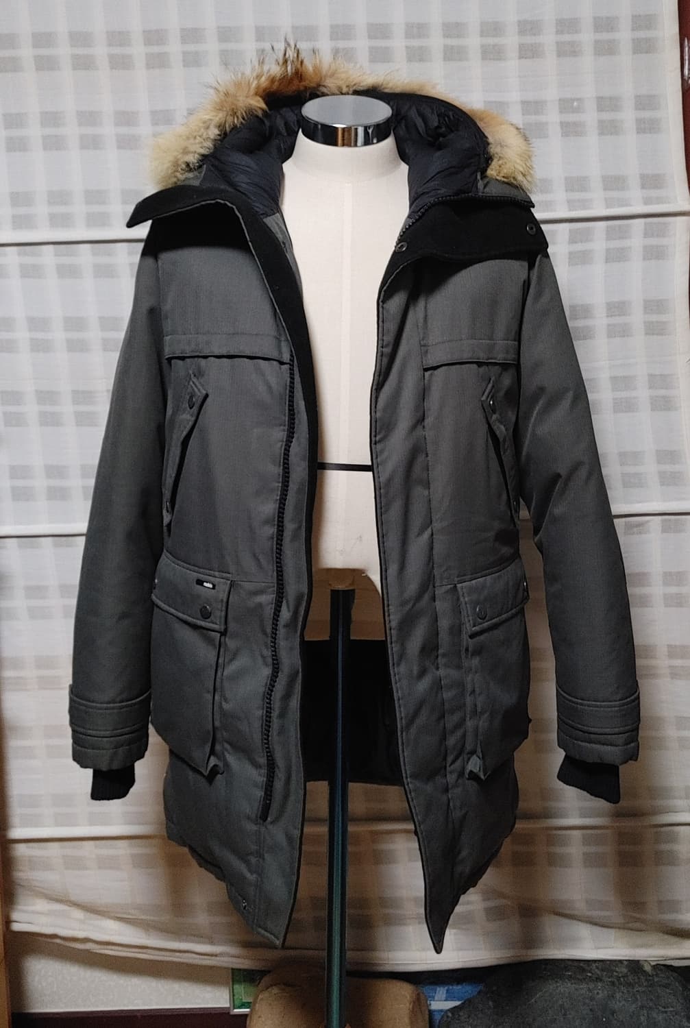 (nobis) 노비스 야테시 카키그레이 패딩 점퍼 XS (95~100) 상품이미지3