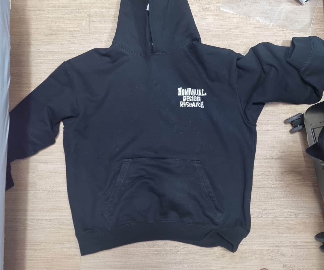 노매뉴얼 백 프린트 후디 XL 상품이미지2