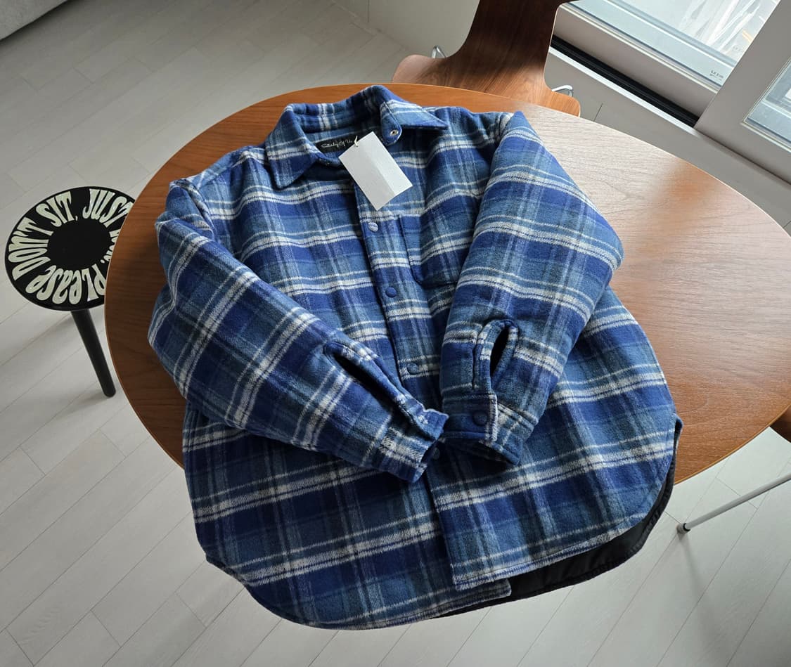 STU 패디드 체크 셔츠 L사이즈 상품이미지2