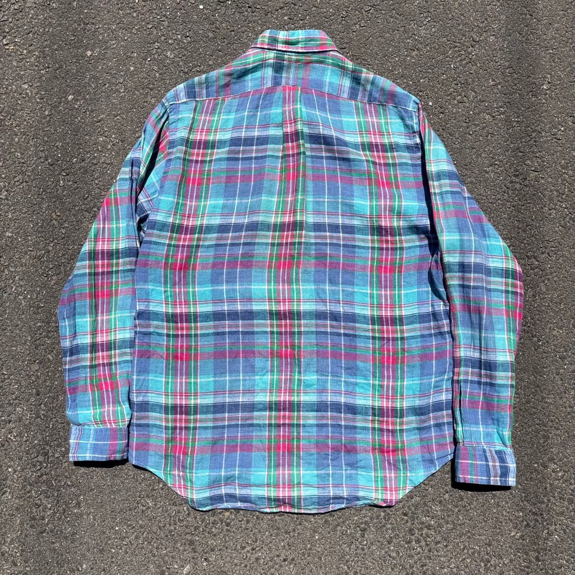 폴로 랄프로렌 린넨 체크 셔츠 상품이미지2