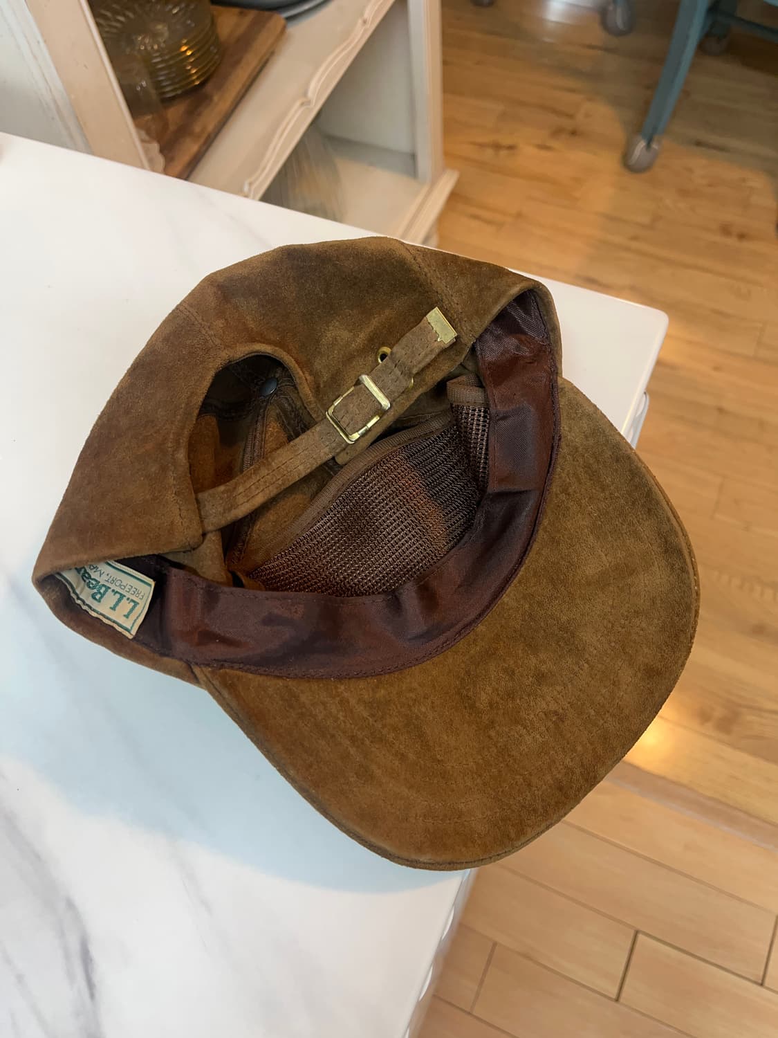 LL Bean 80s vintage 스웨이드 트러커 캡 상품이미지1