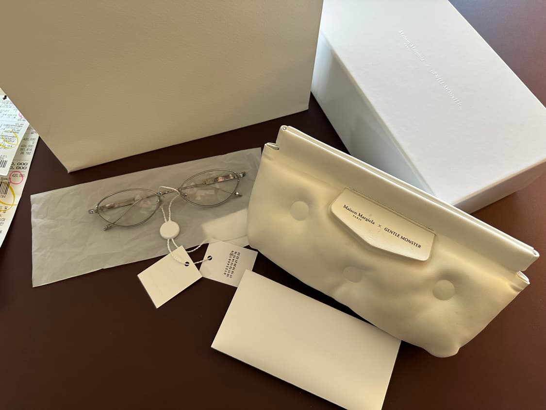 젠틀몬스터 x 메종 마르지엘라 안경 MM216-02 실버 클리어  상품이미지5