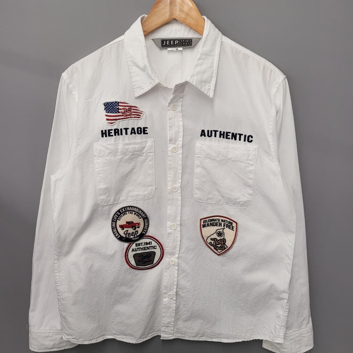 Jeep 지프 패치워크 셔츠 상품이미지1