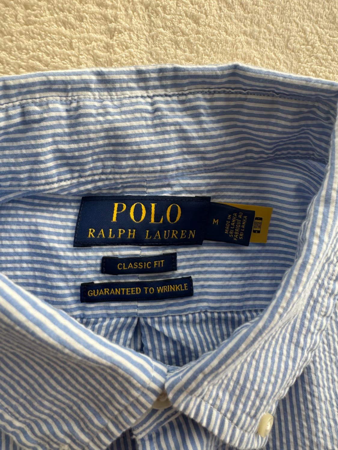 폴로 시어서커 스트리이프 셔츠 상품이미지3