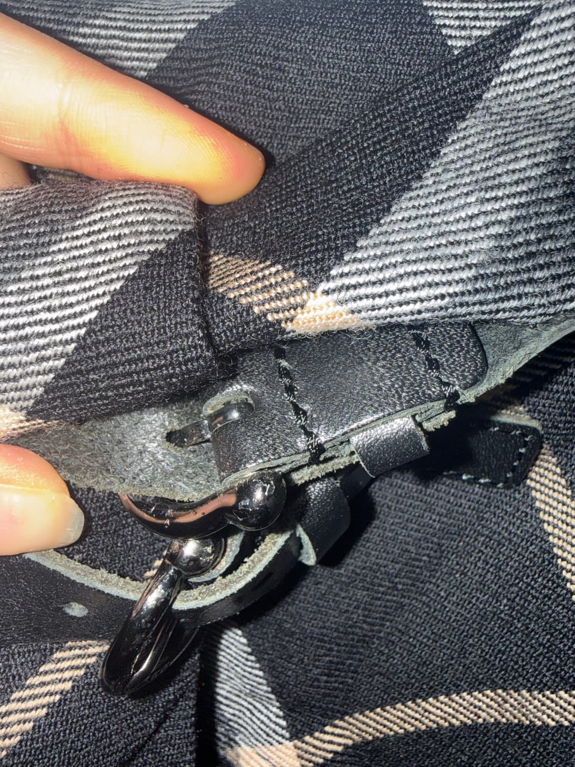 버버리 체크 버클 치마 블루라벨 상품이미지5