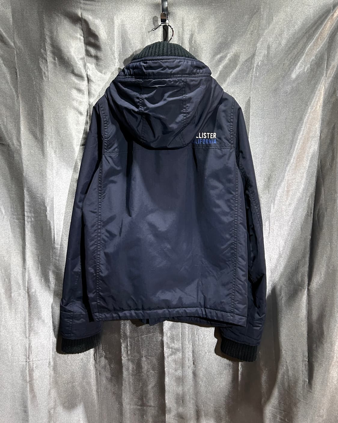 S 홀리스터 네이비 후드 패디드 자켓 상품이미지3