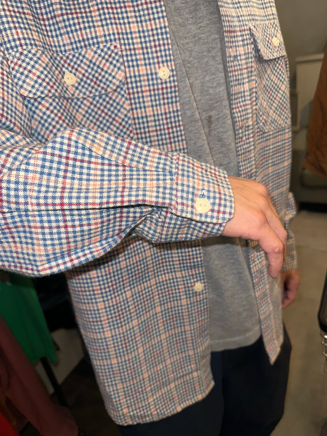 Sugar Cane union made check work shirt 상품이미지5