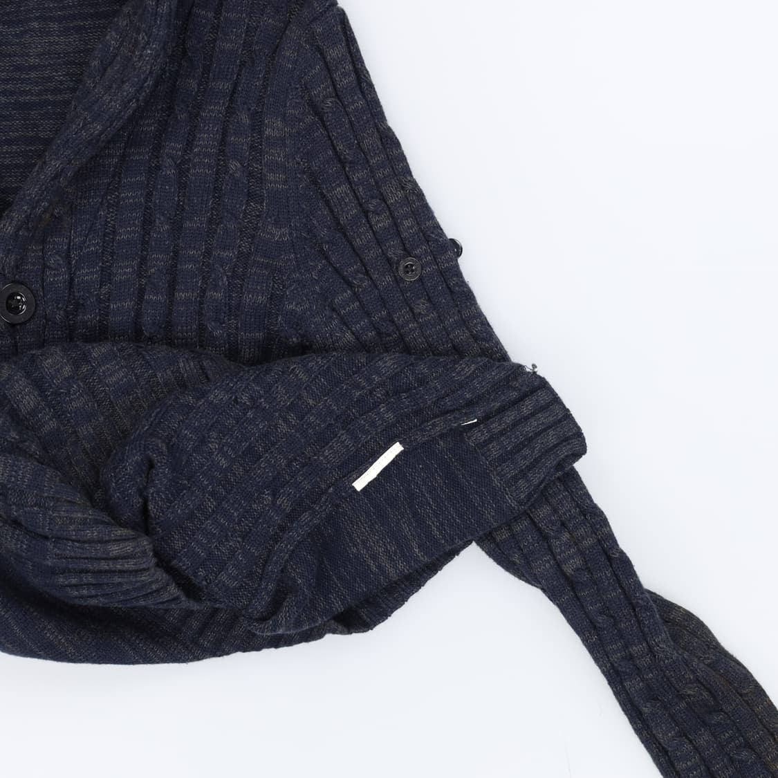 [XL] 고급 골지 니트 숄 카라 가디건 0106J 상품이미지4