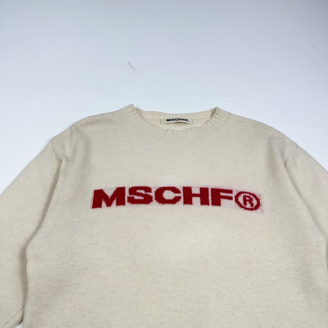 미스치프 우먼 이니셜 아이보리 울 니트 (Free 여성추천) 상품이미지1