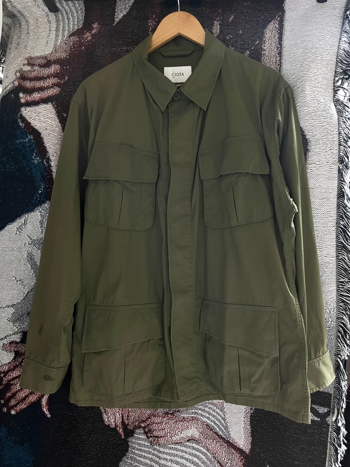 CIOTA 시오타 정글 퍼티그 재킷 카키 올리브 (6)size (XL) 상품이미지1