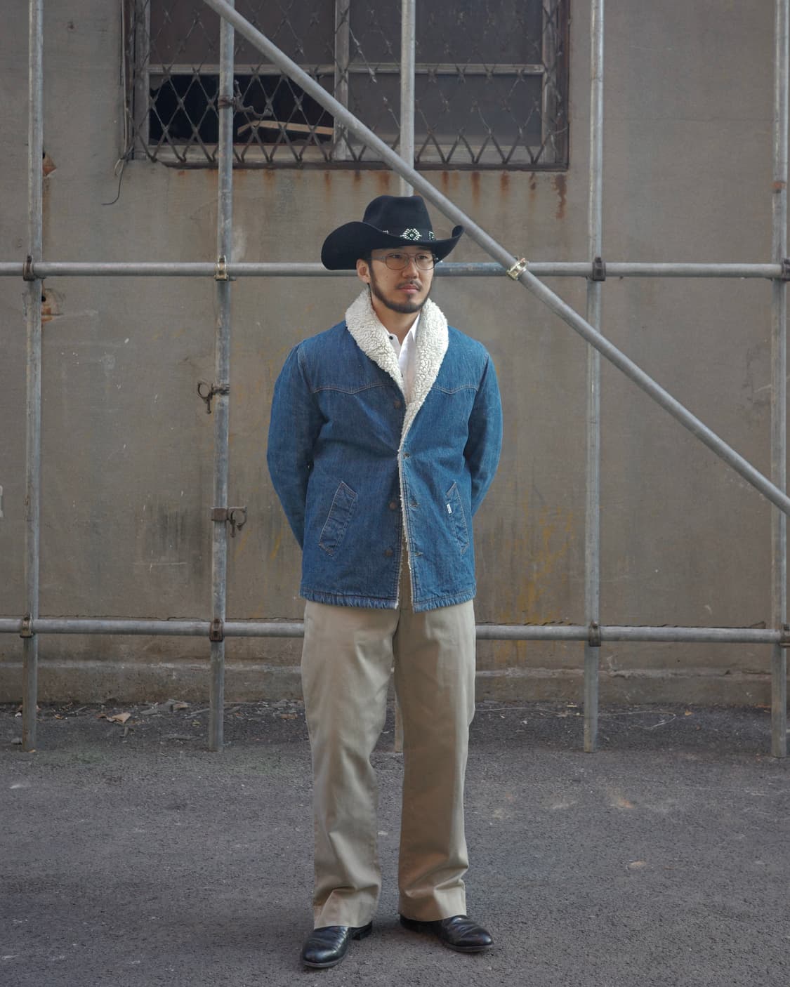 70‘s Levi’s 데님 웨스턴 숄카라 쉐르파 자켓 상품이미지6