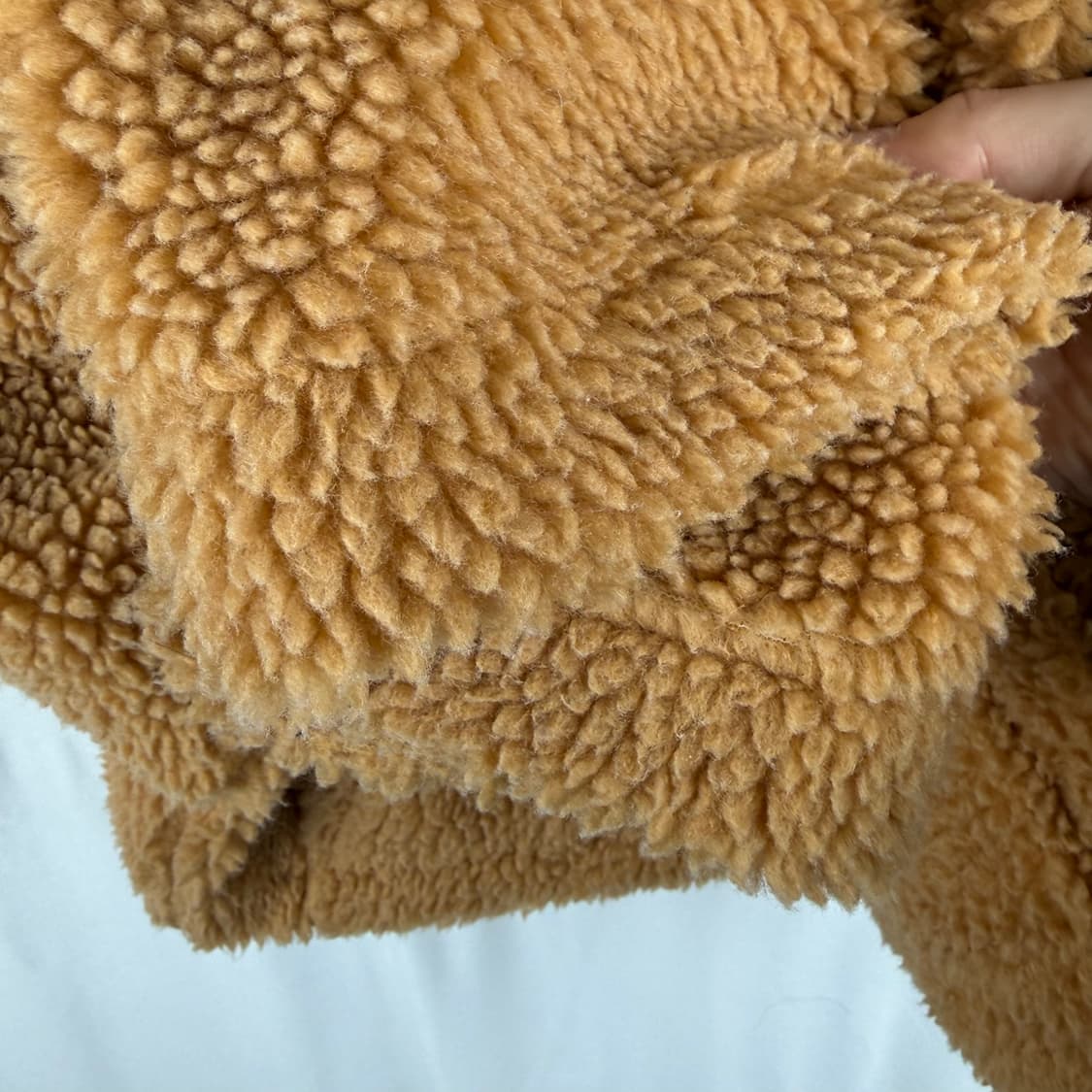 (무료배송)L) 나이키 우먼스 셰르파 스우시 플리스 크롭 자켓 베이지 상품이미지5