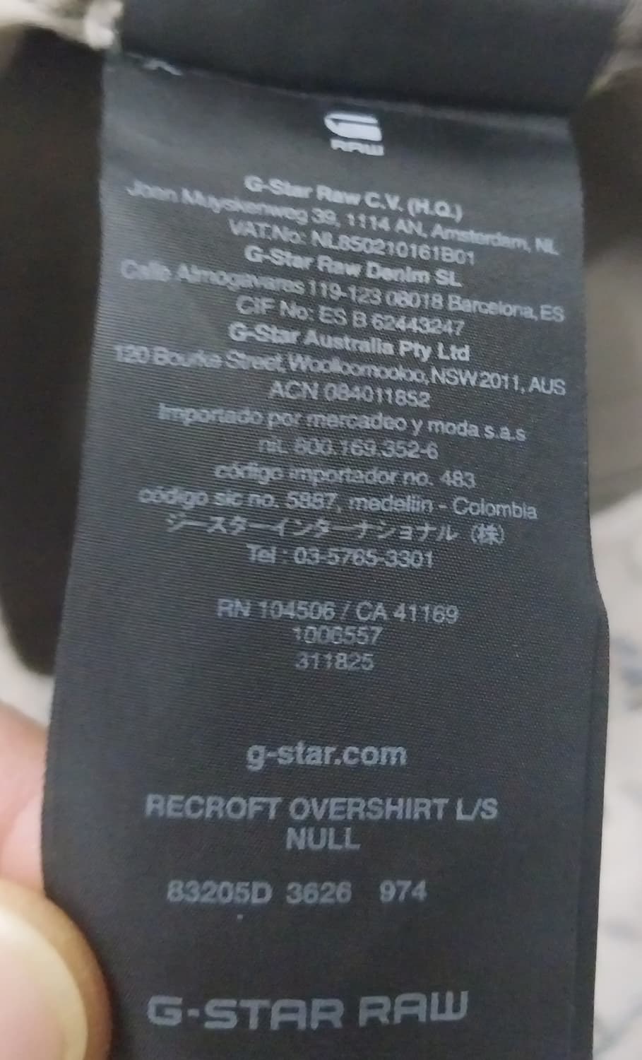 G-STAR RAW Recroft 오버셔츠 자켓 S 상품이미지6