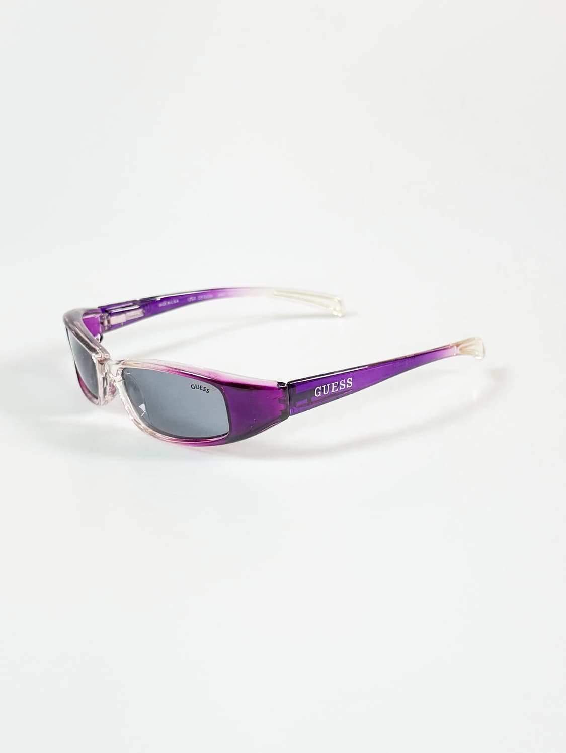 GUESS 게스 퍼플 페이드 그라디언트 스퀘어 빈티지 선글라스 상품이미지3