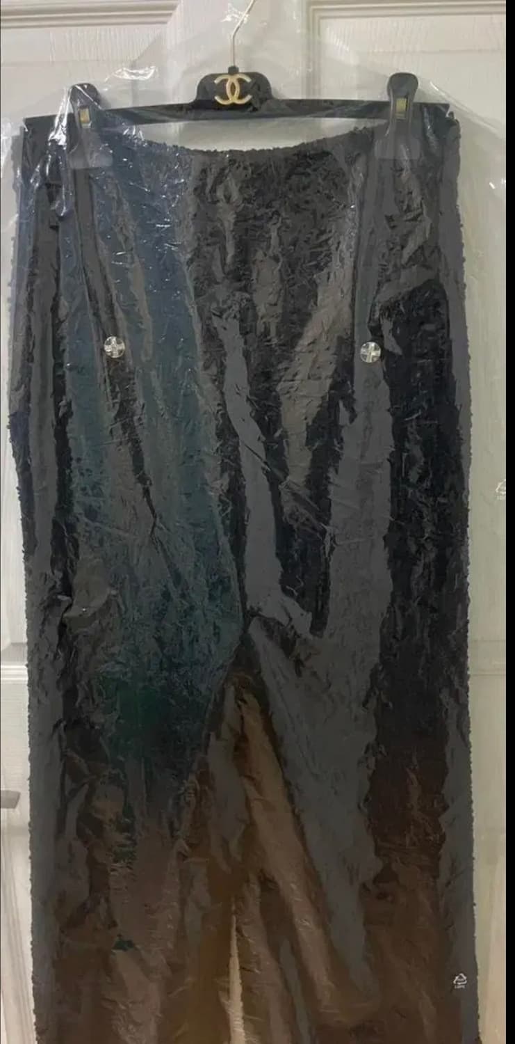 [미개봉 새상품] 샤넬 23 트위드 와이드 팬츠 블랙 지드래곤 38사이즈 상품이미지7