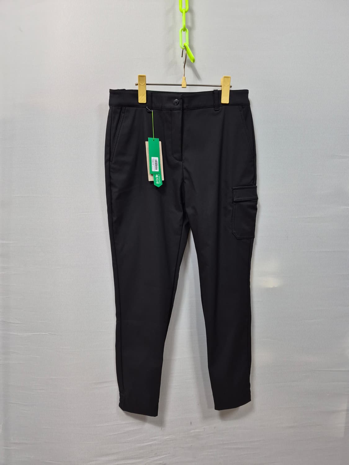 새상품 베네통 여성 블랙 카고 바지 기모 29 상품이미지1