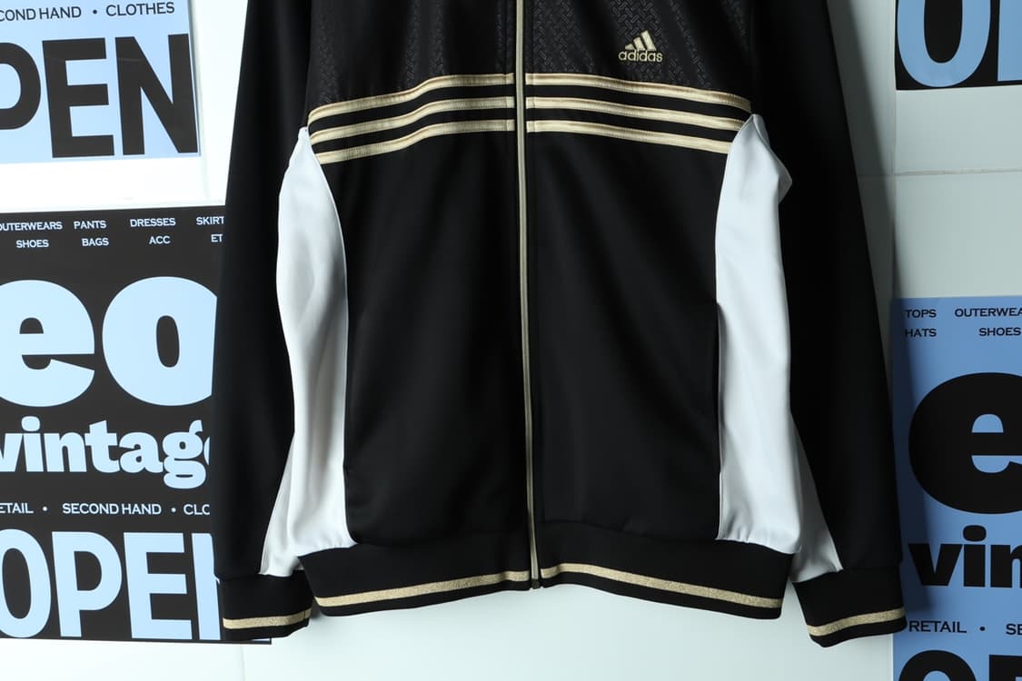 (L-XL) 아디다스 집업 바람막이 점퍼자켓 삼선 금장 대장-H32707 상품이미지4