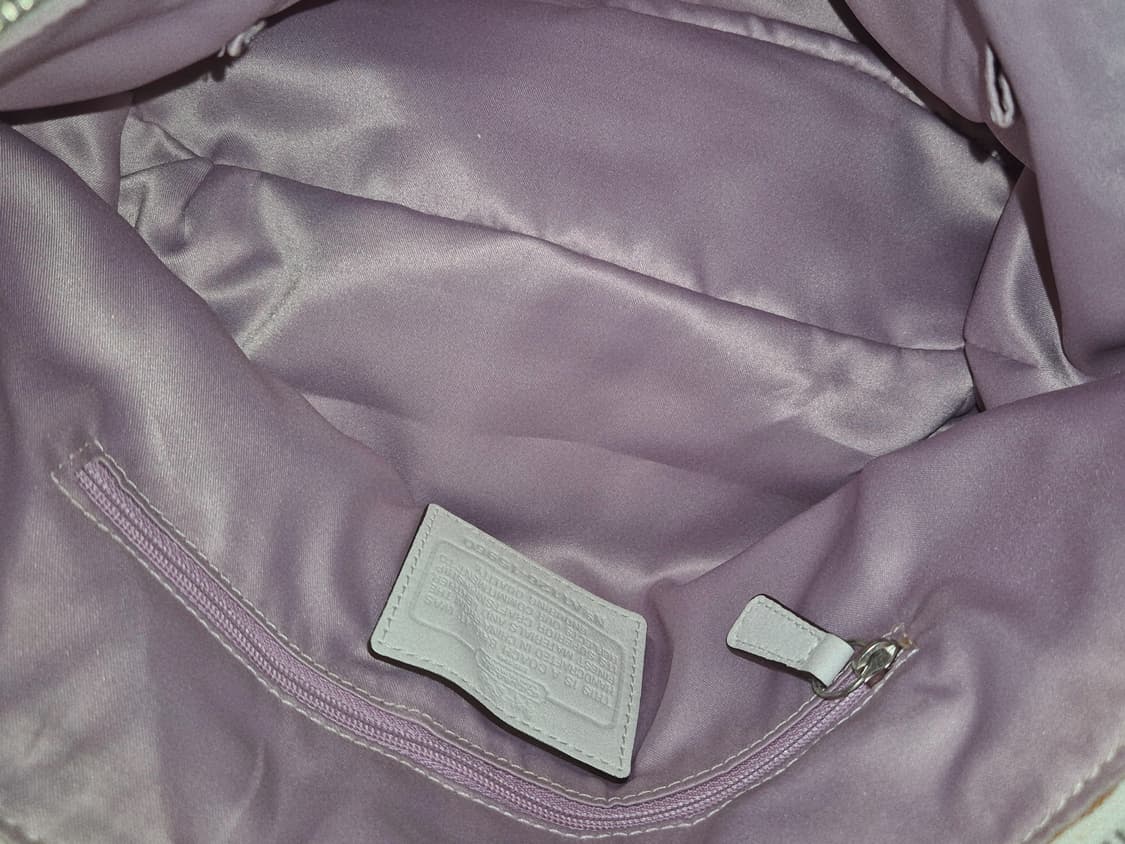 COACH 2000s White mini Buckle leather Ba 상품이미지5