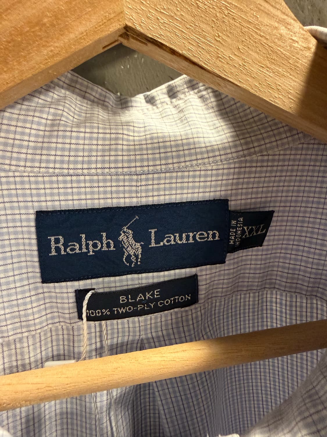 XXL 폴로 랄프로렌 POLO 블레이크 반팔 버튼다운 셔츠 라이트블루 상품이미지5