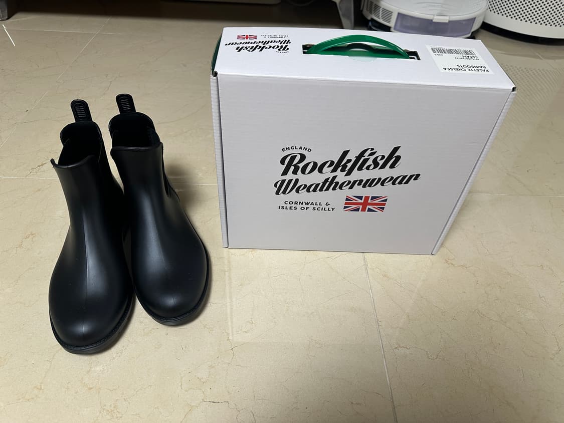 락피쉬웨더웨어 레인부츠 크림컬러 250 + 어쉬 블랙 레인부츠(240) 상품이미지1