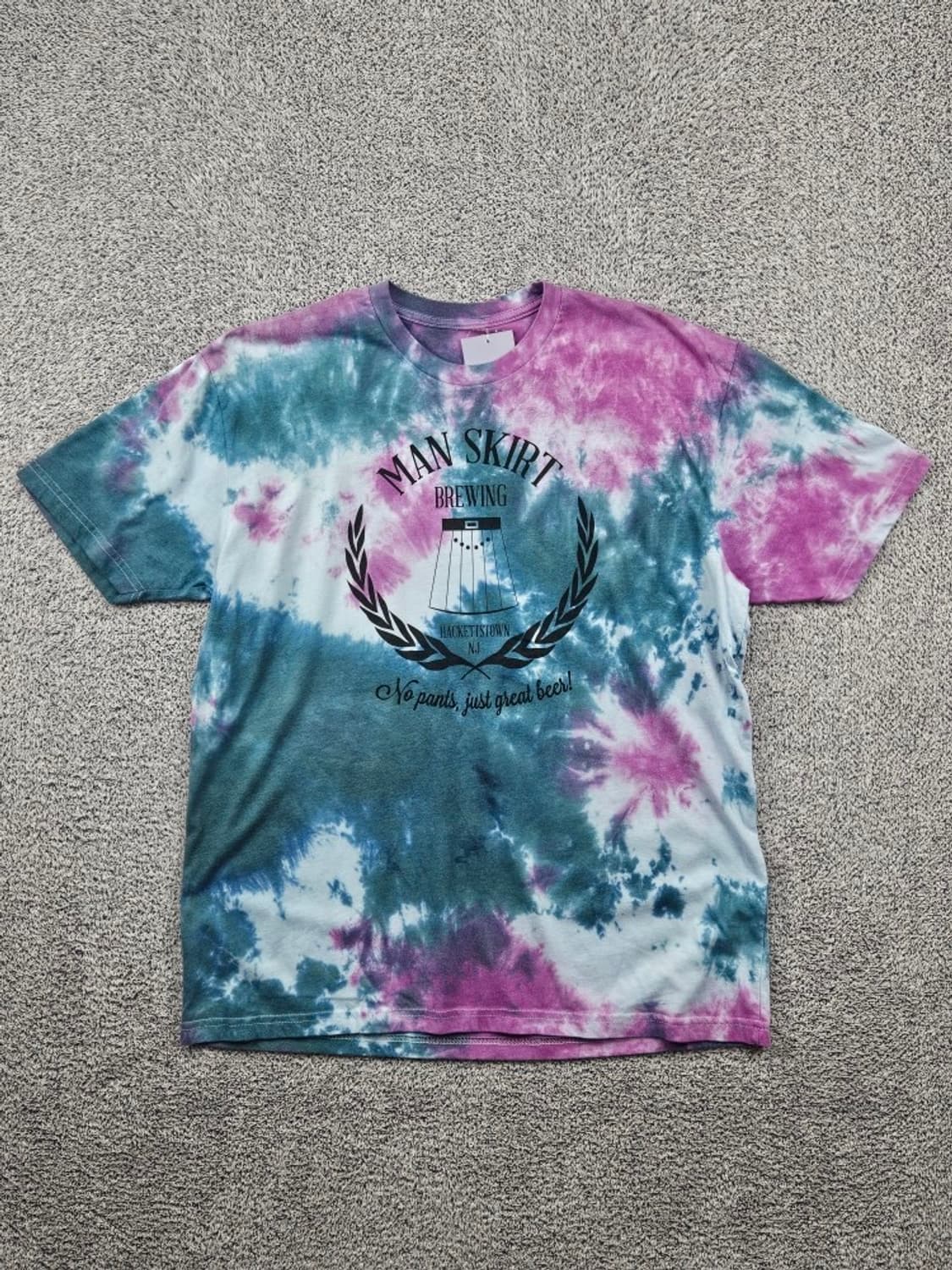 빈티지 맨스커트 브루잉 반팔 티셔츠 커스텀 (L추정) / 11803 상품이미지2