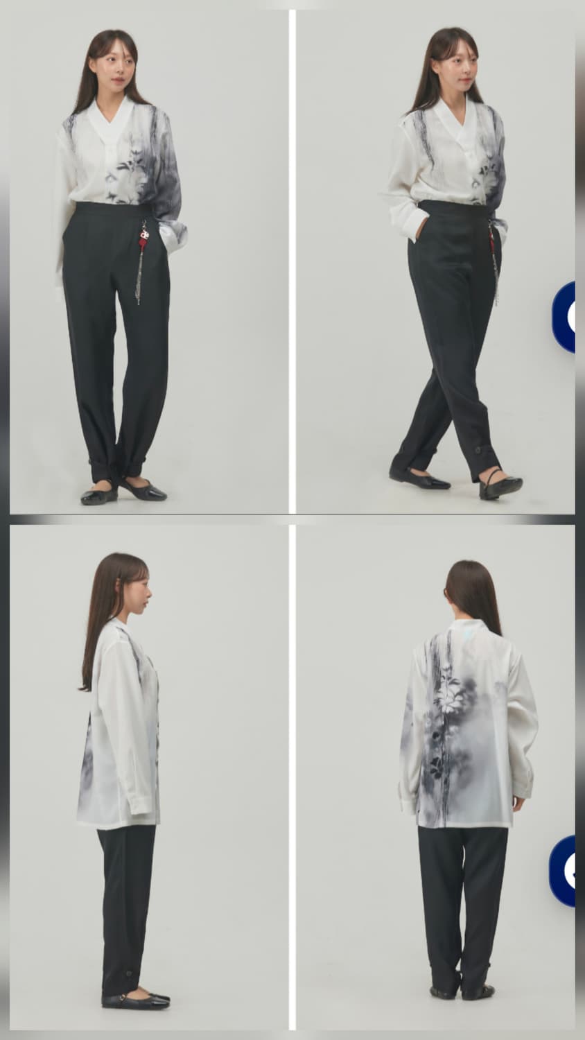 리슬 공용 먹물 셔츠 저고리 상품이미지3