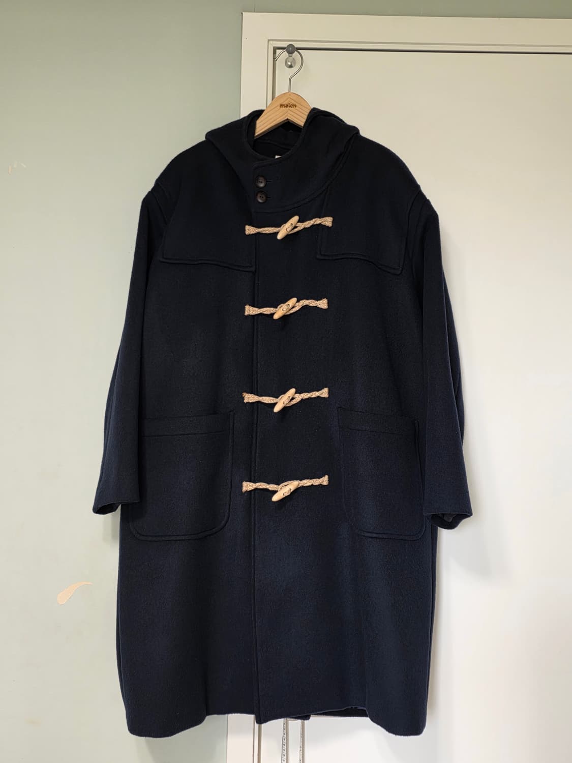 <*핏더사이즈 추천*> 말렌 더플 코트 네이비 [2] 상품이미지4