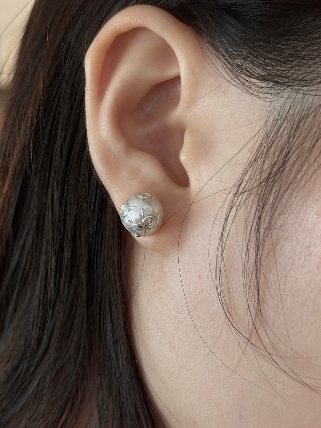 Star bangle pearl earing 상품이미지6