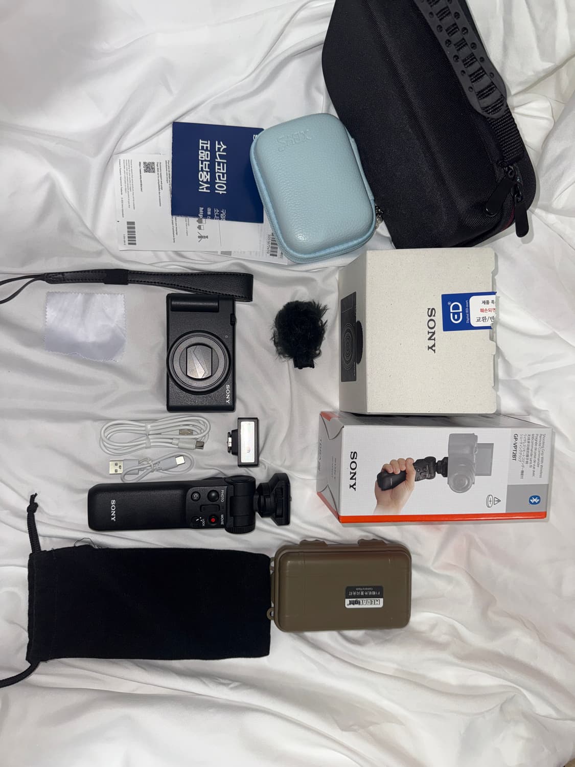 소니 ZV-1M2 블랙 풀박스 + SD 128GB + 휴대용 플래시(개별 상품이미지1