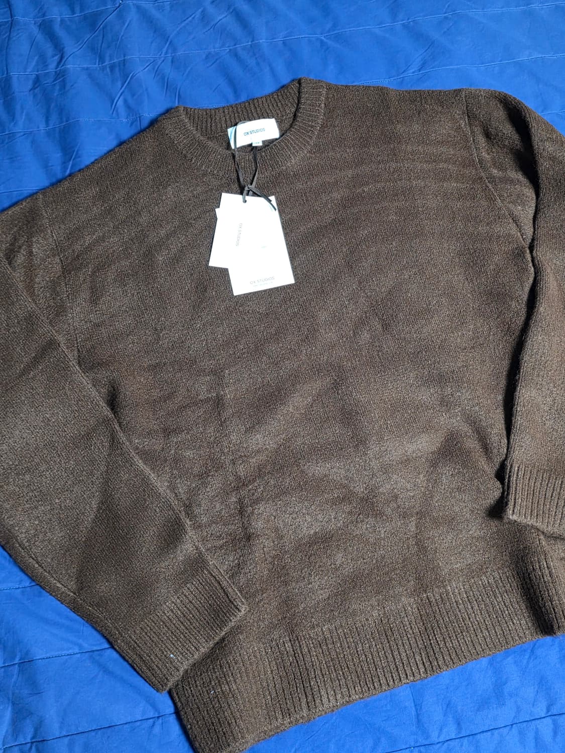 OX Studios (오엑스 스튜디오) - 코지 니트 브라운 48사이즈 상품이미지1