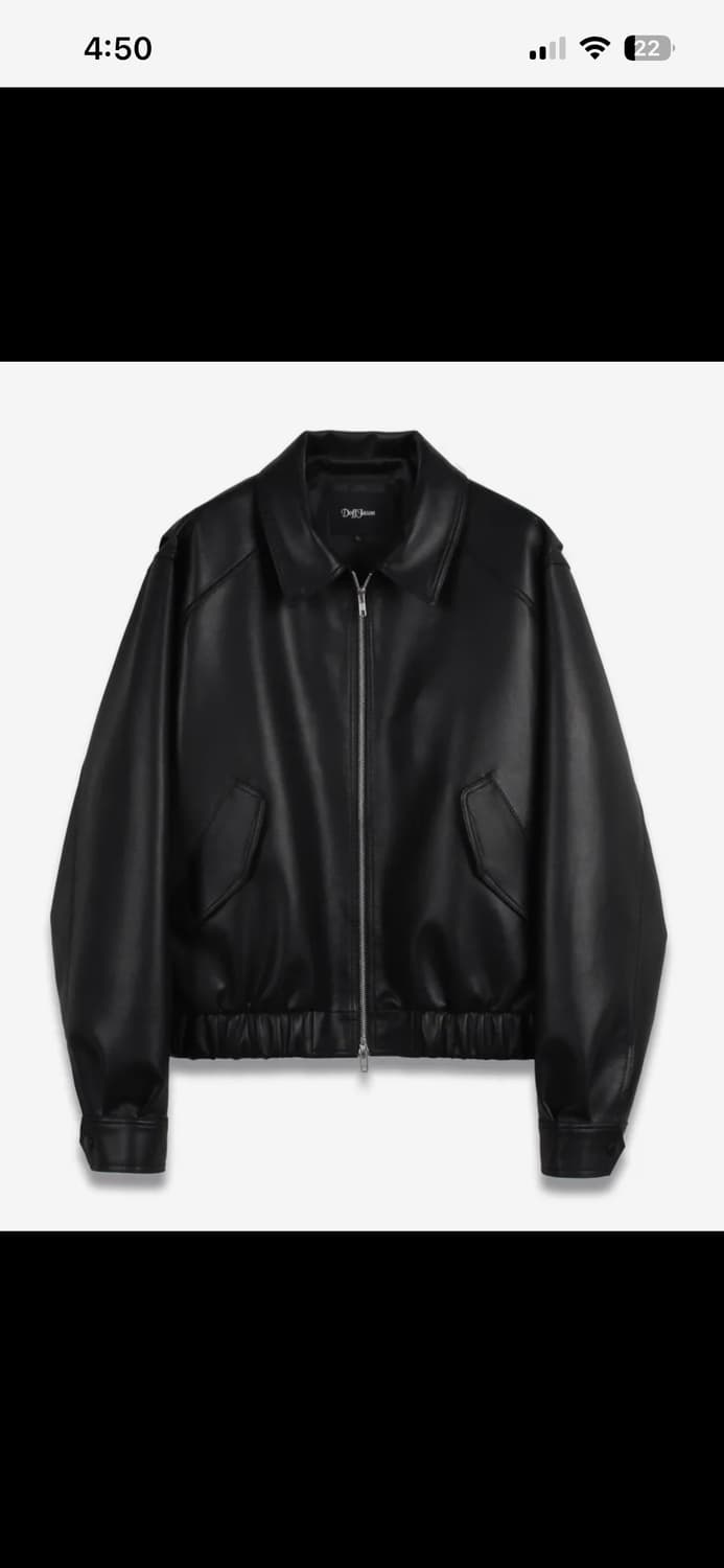 도프제이슨 오버핏 비건레더 보머 자켓 L 상품이미지1