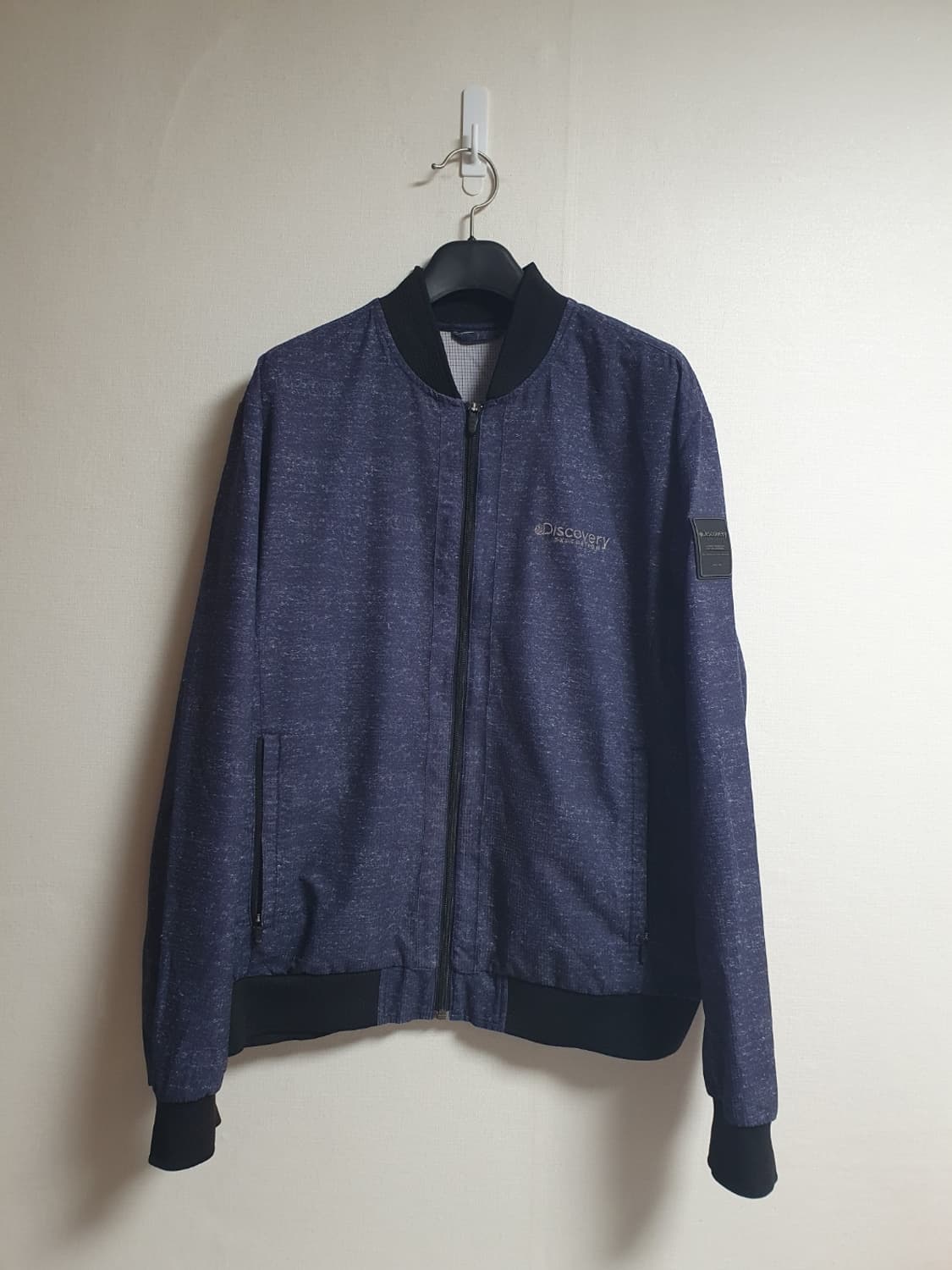 디스커버리 헤링본 네이비 블루종 자켓 남성100 상품이미지1