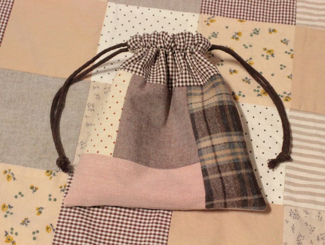 핸드메이드 패치워크 스트링 파우치 상품이미지8